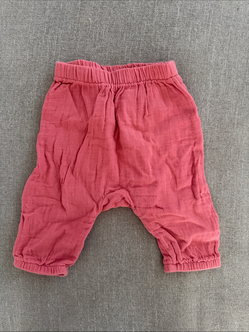 NWOT GAP Pink Baby gauze/Linen Pants. 0-3 mos